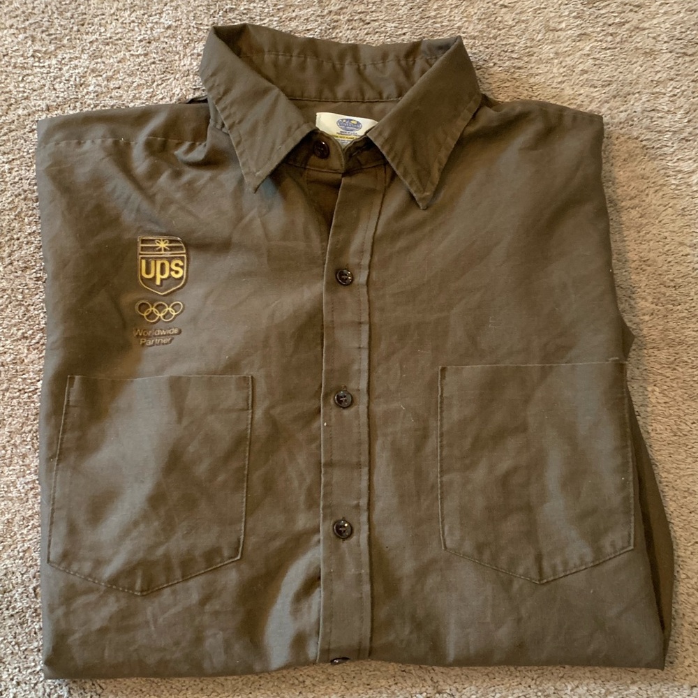 VTG UPS Uniform shirt 90’s Olympics size XL RARE